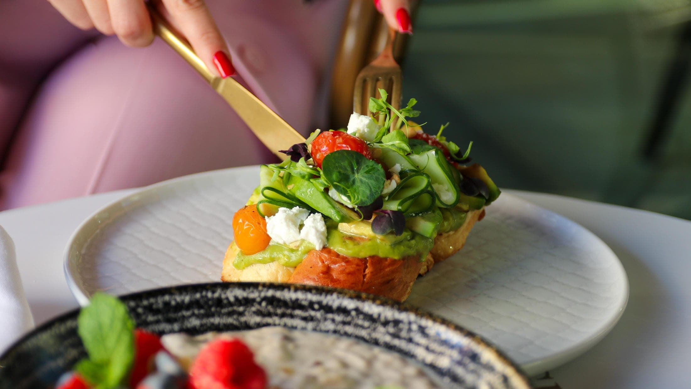 Lobby Bar breakfast · avocado toast