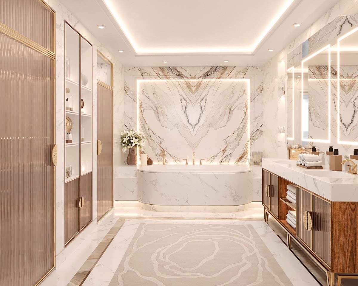 Presidential Suite · bathroom and tub